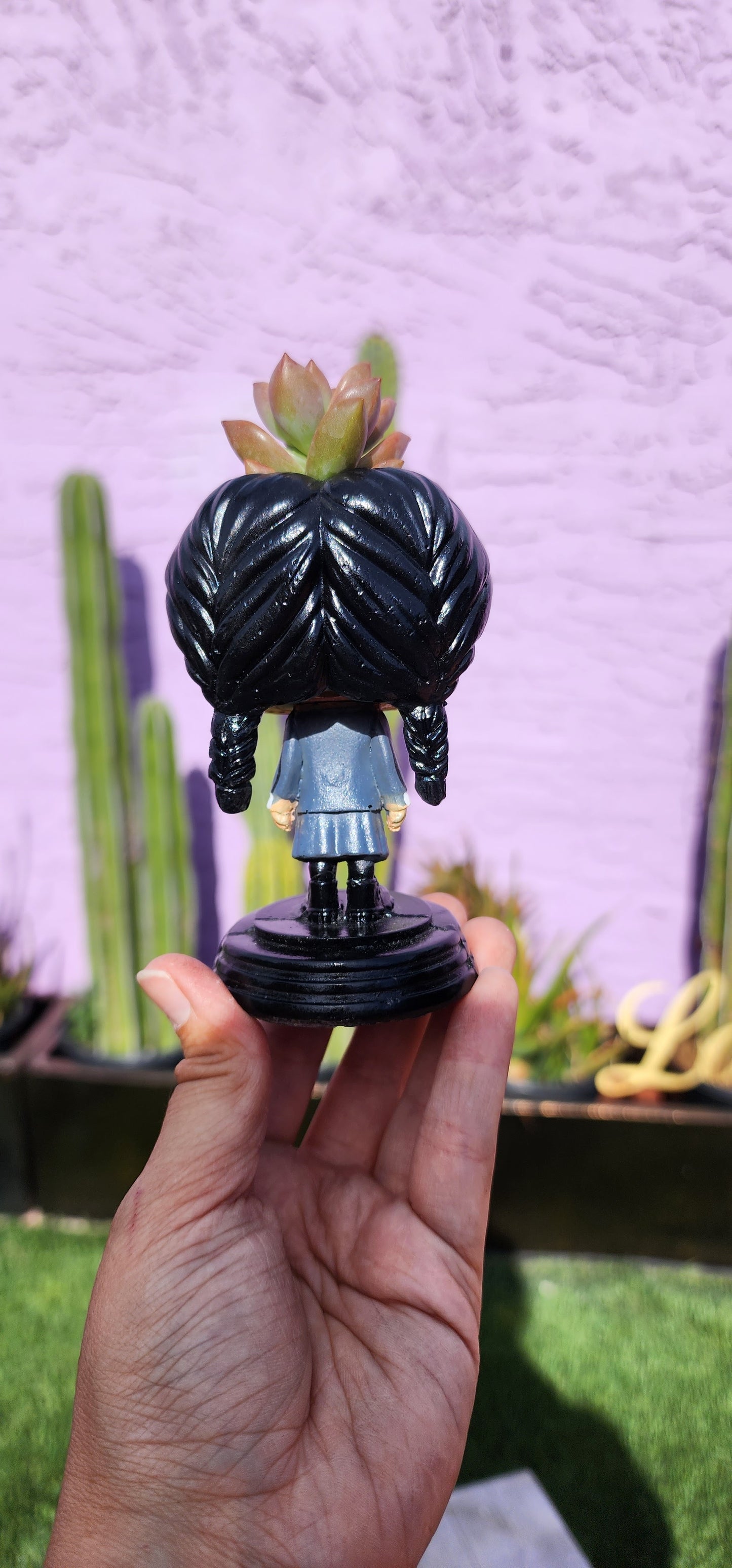Wednesday Funko style DIY PLANTER