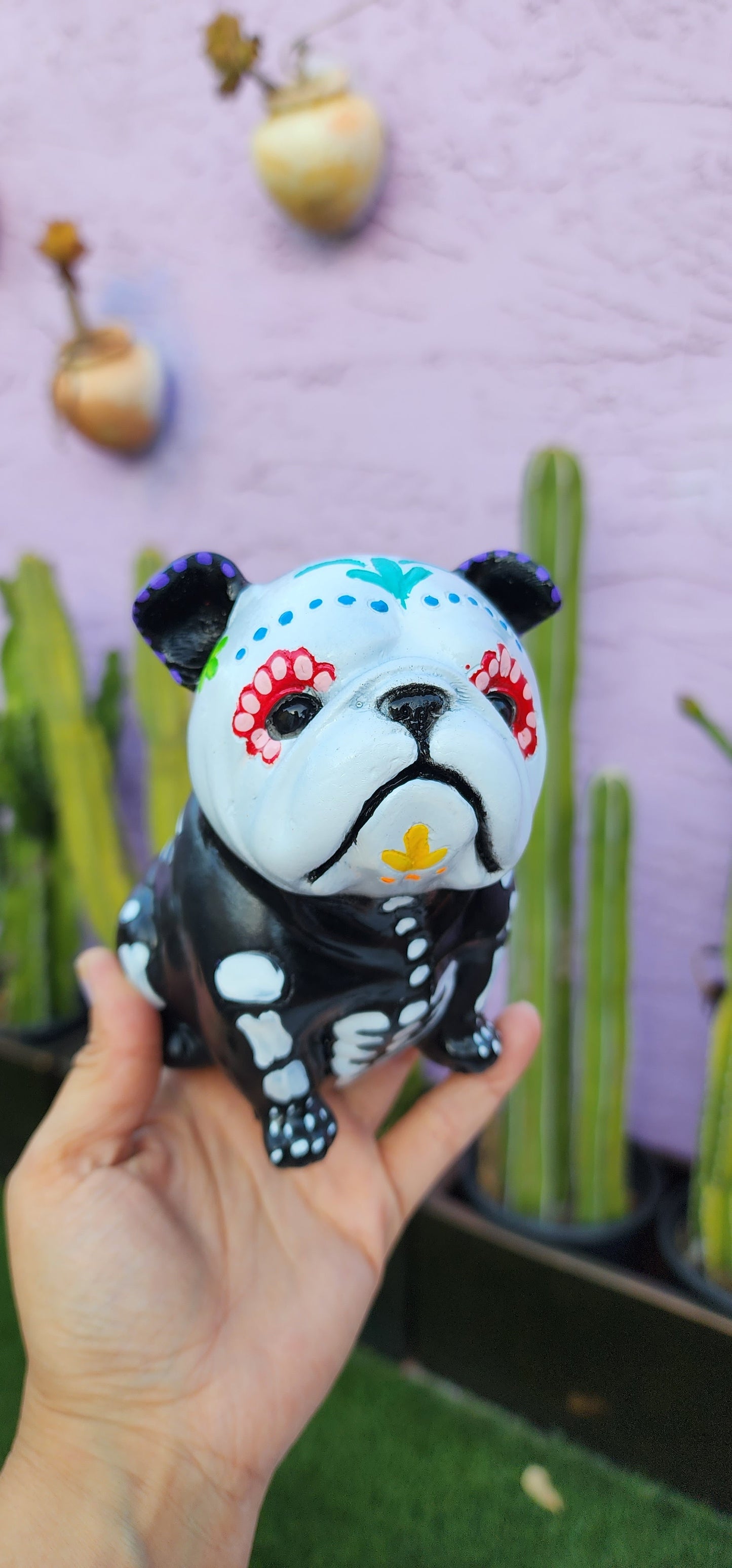 Day of the Dead Doggy planter DIY