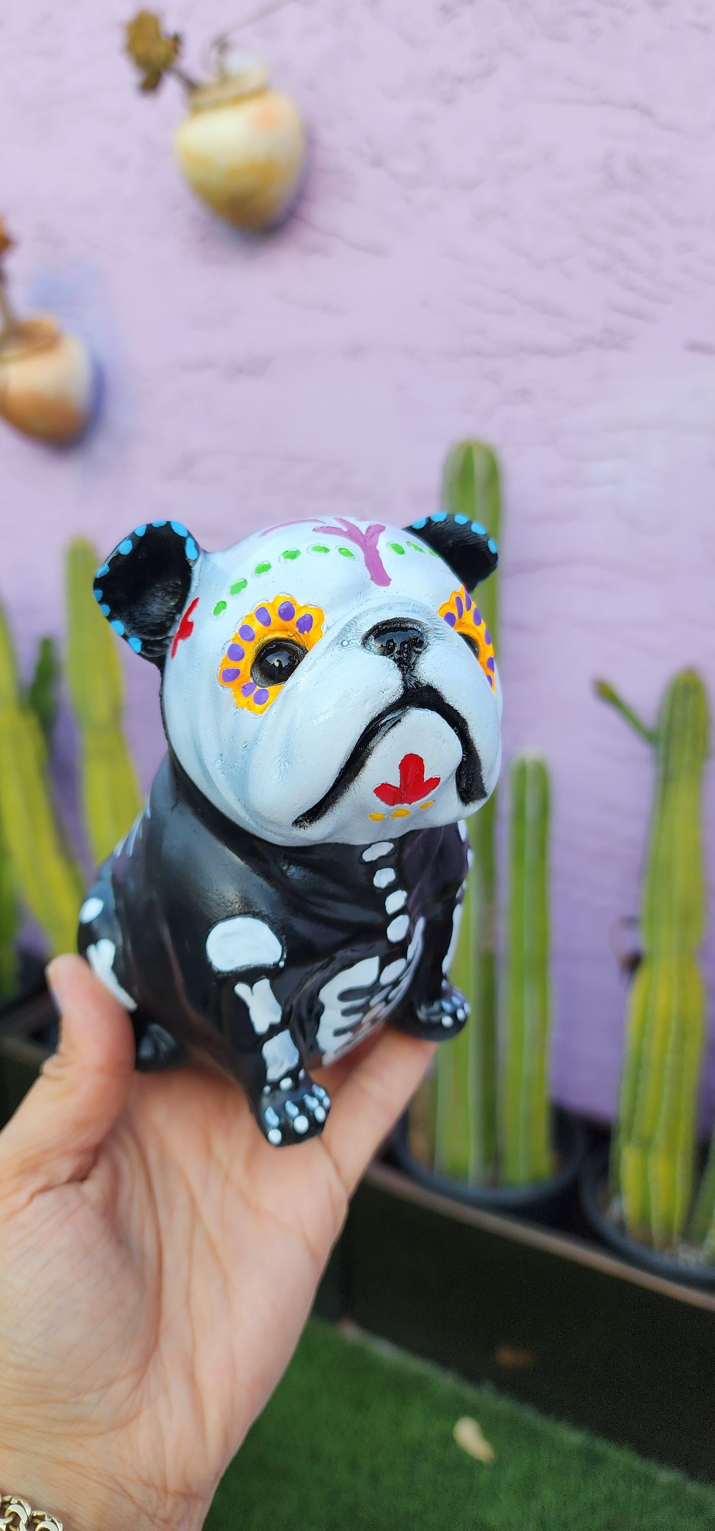 Day of the Dead Doggy planter DIY