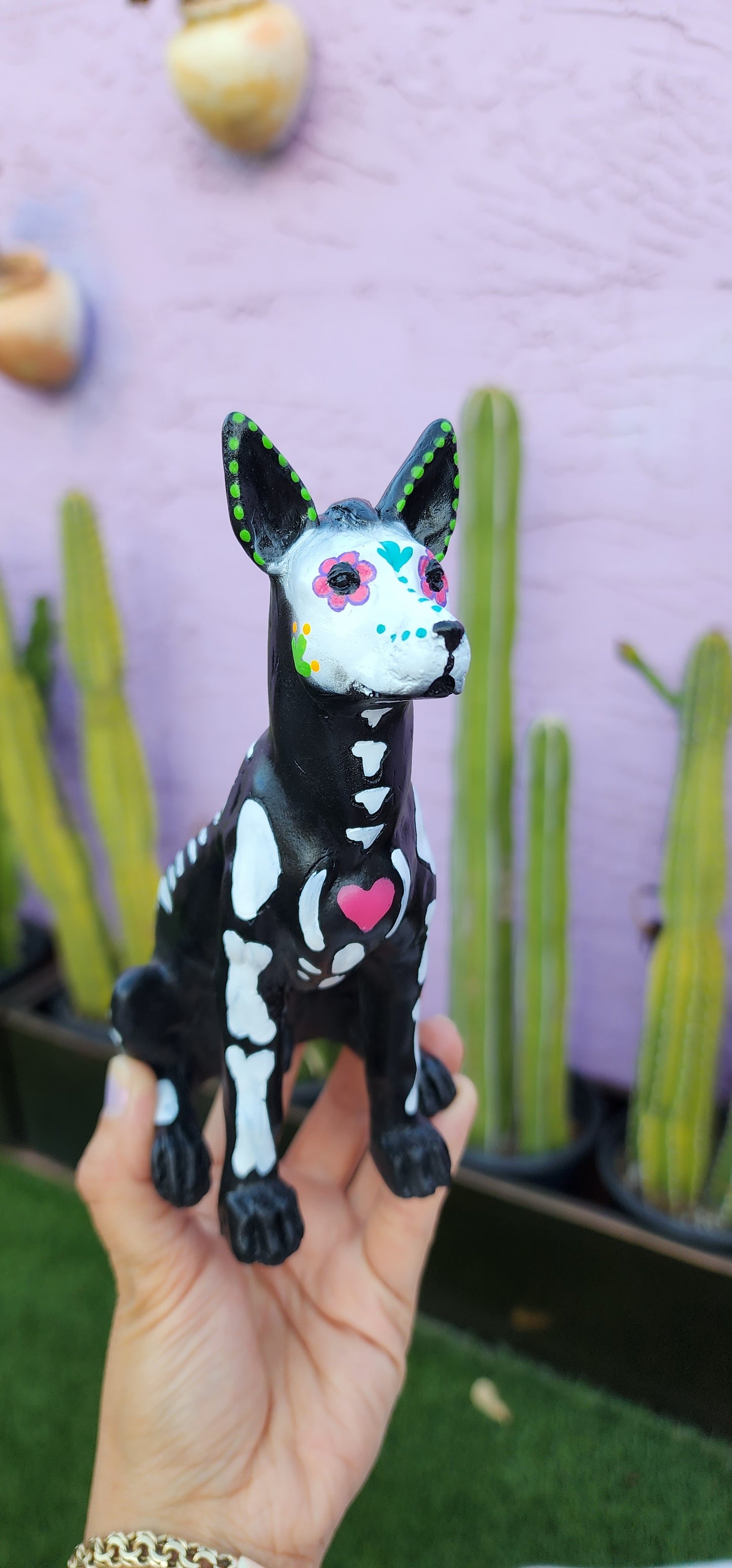 Day of the Dead Doggy planter DIY