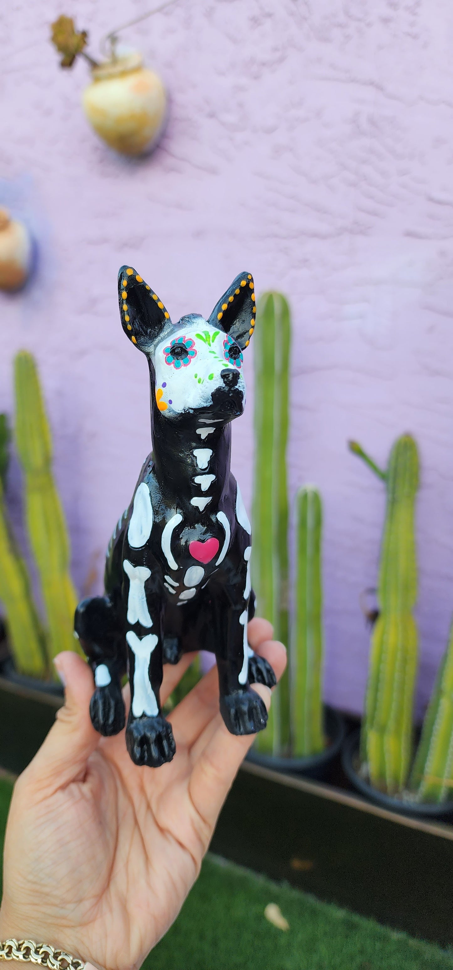 Day of the Dead Doggy planter DIY