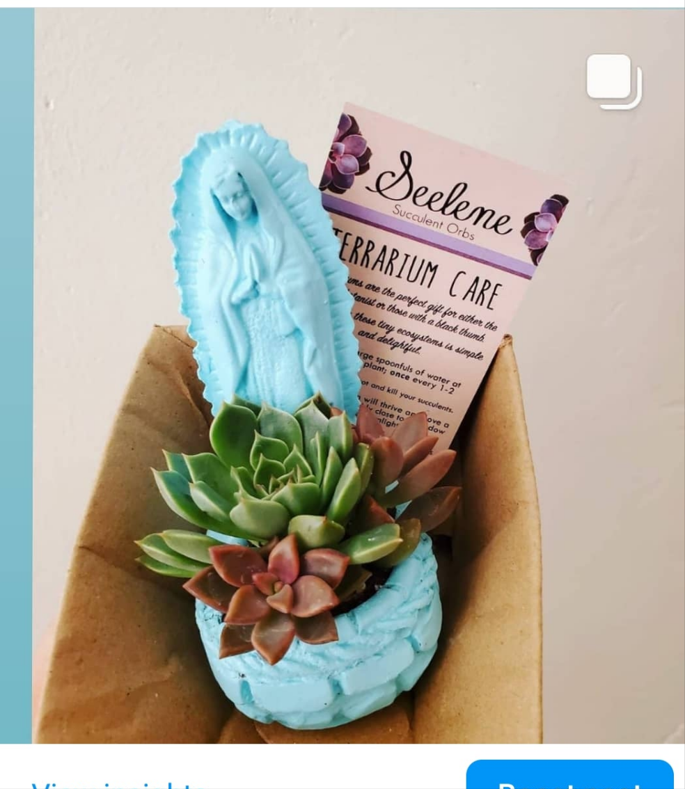 Mini 4 inch Virgencita Planter