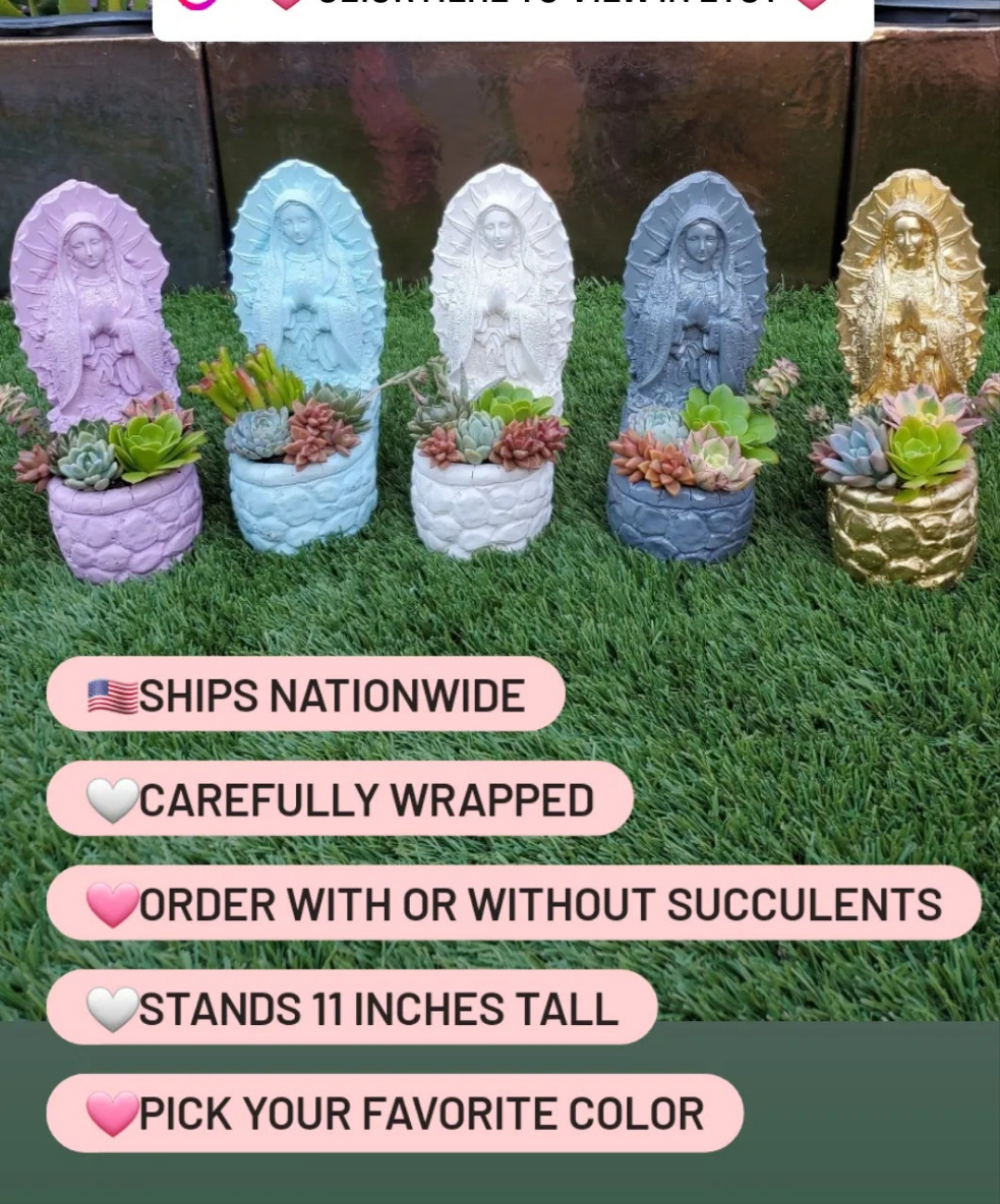 11 inch Virgencita Planter DIY