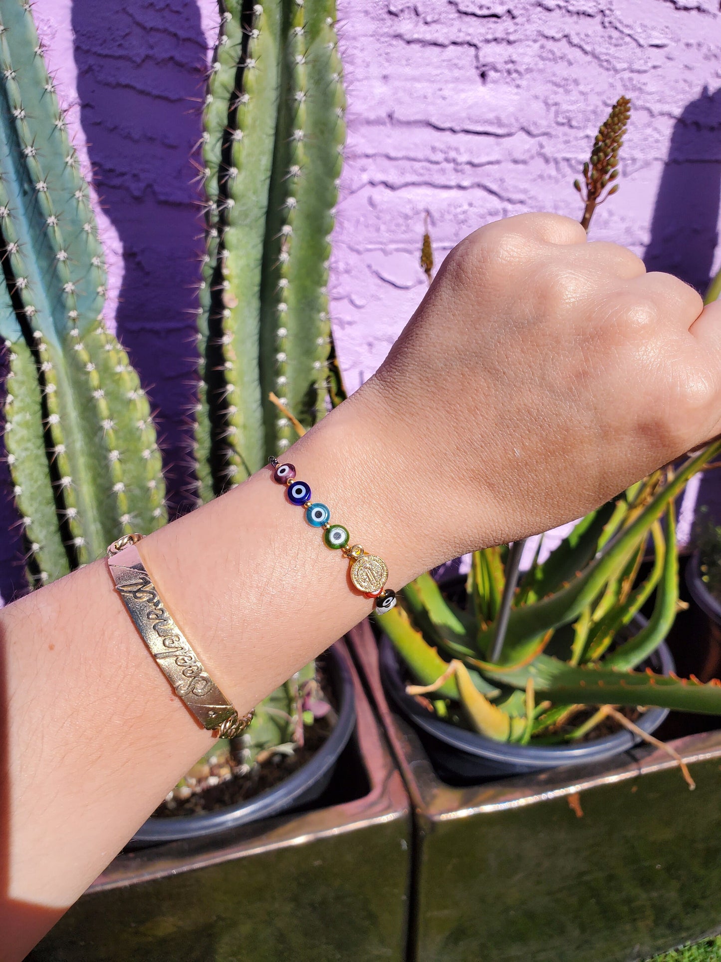 Chakra Evil Eyes Bracelet