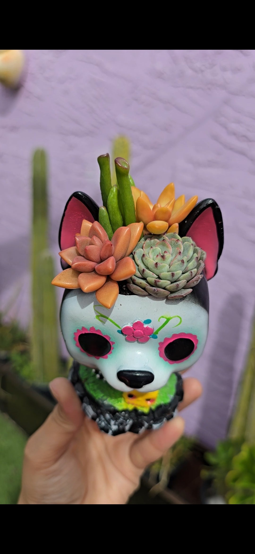 Day of the Dead Doggy planter DIY