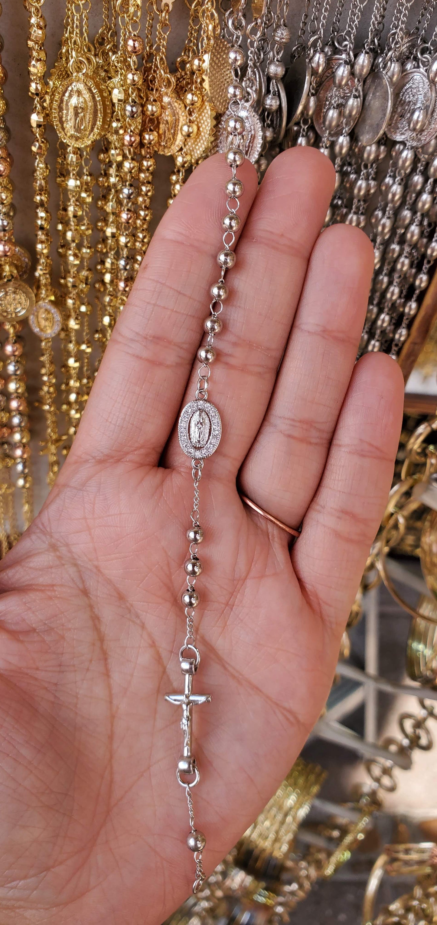 Rosary Gold Plated Bracelet