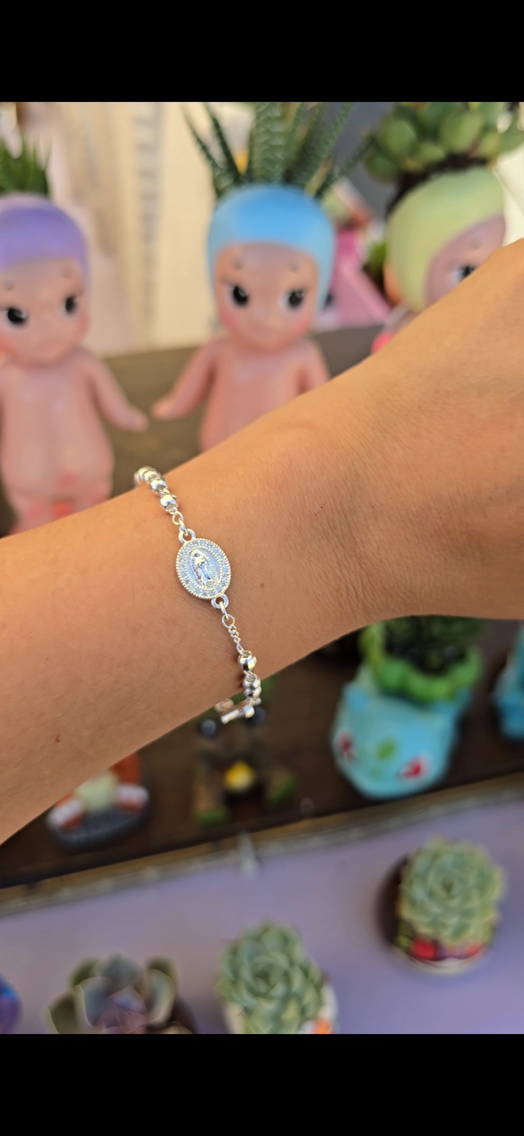Rosary Gold Plated Bracelet