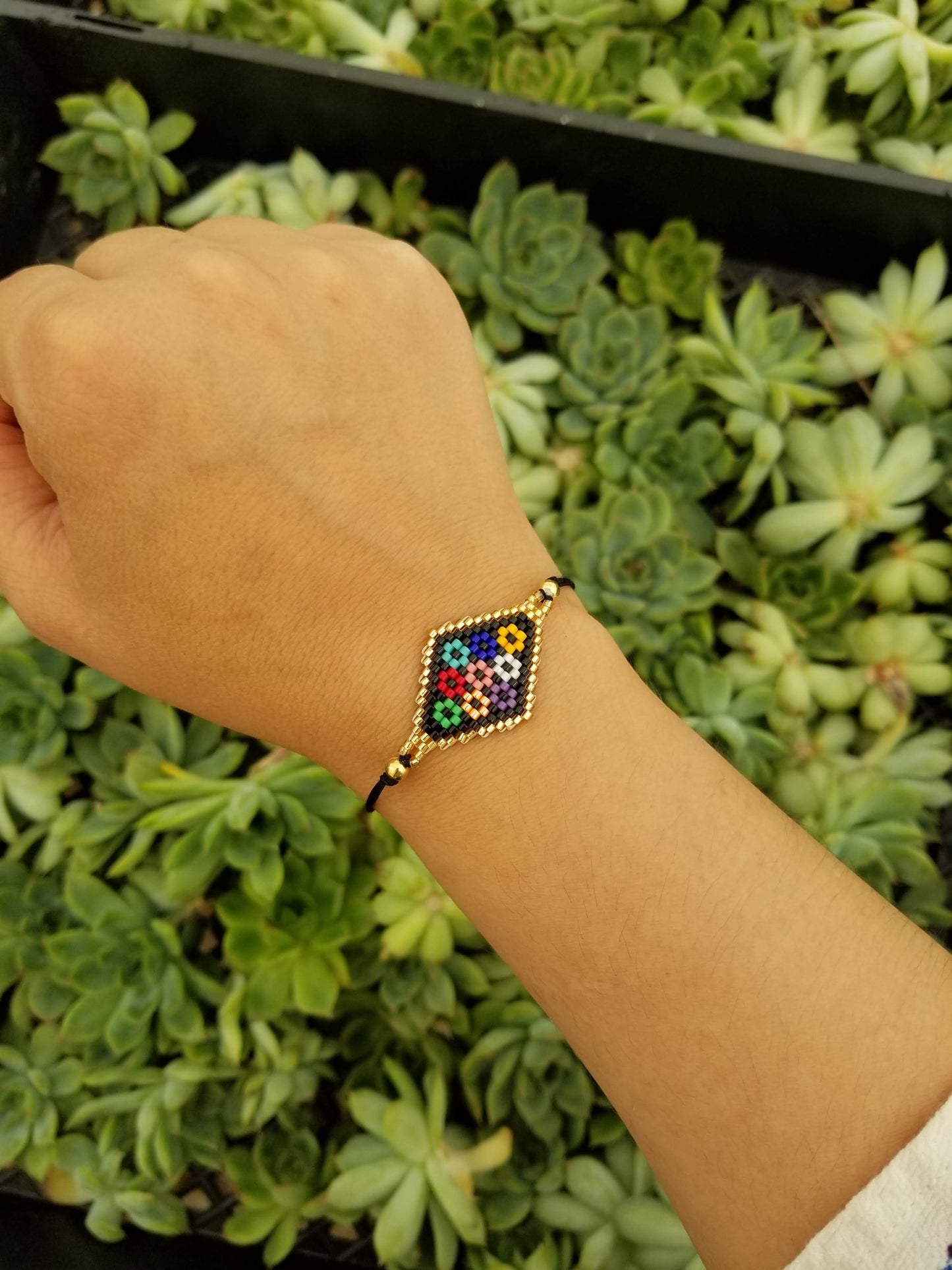 Colorful Waterproof Glass bead bracelets!