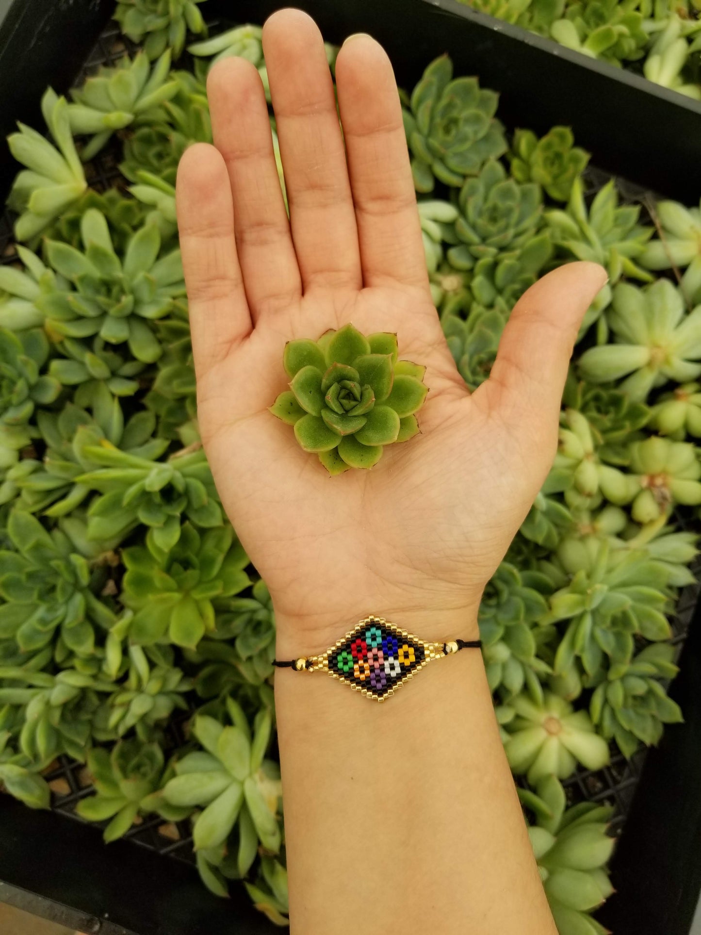 Colorful Waterproof Glass bead bracelets!