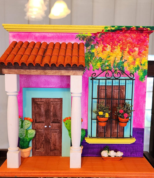 11"x13" Casita Wood Mexican Rustic Hacienda