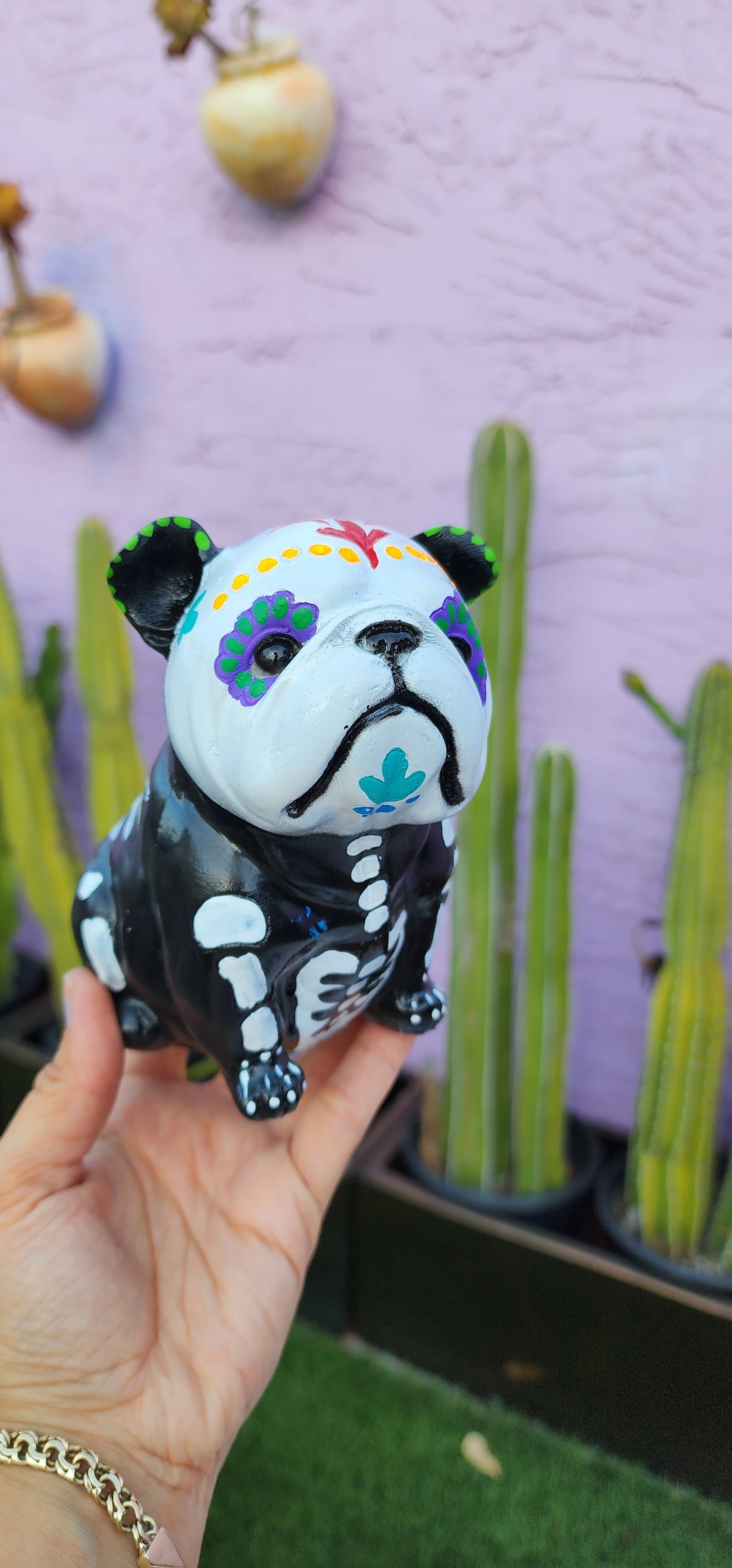 Day of the Dead Doggy planter DIY