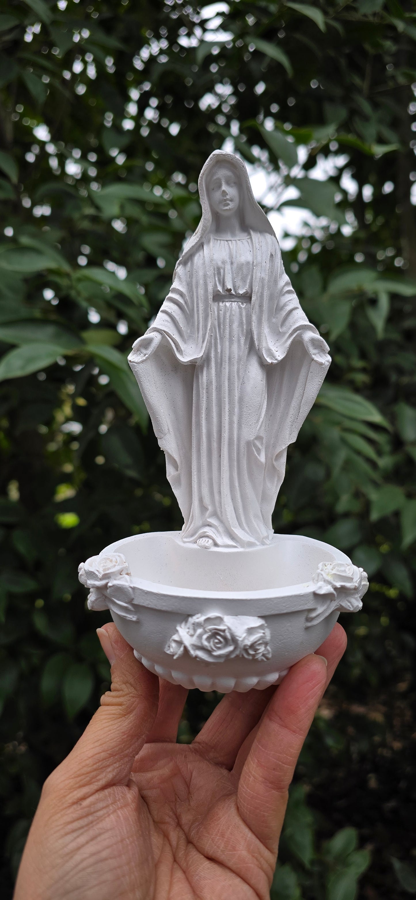 Virgin Mary Statue Planter