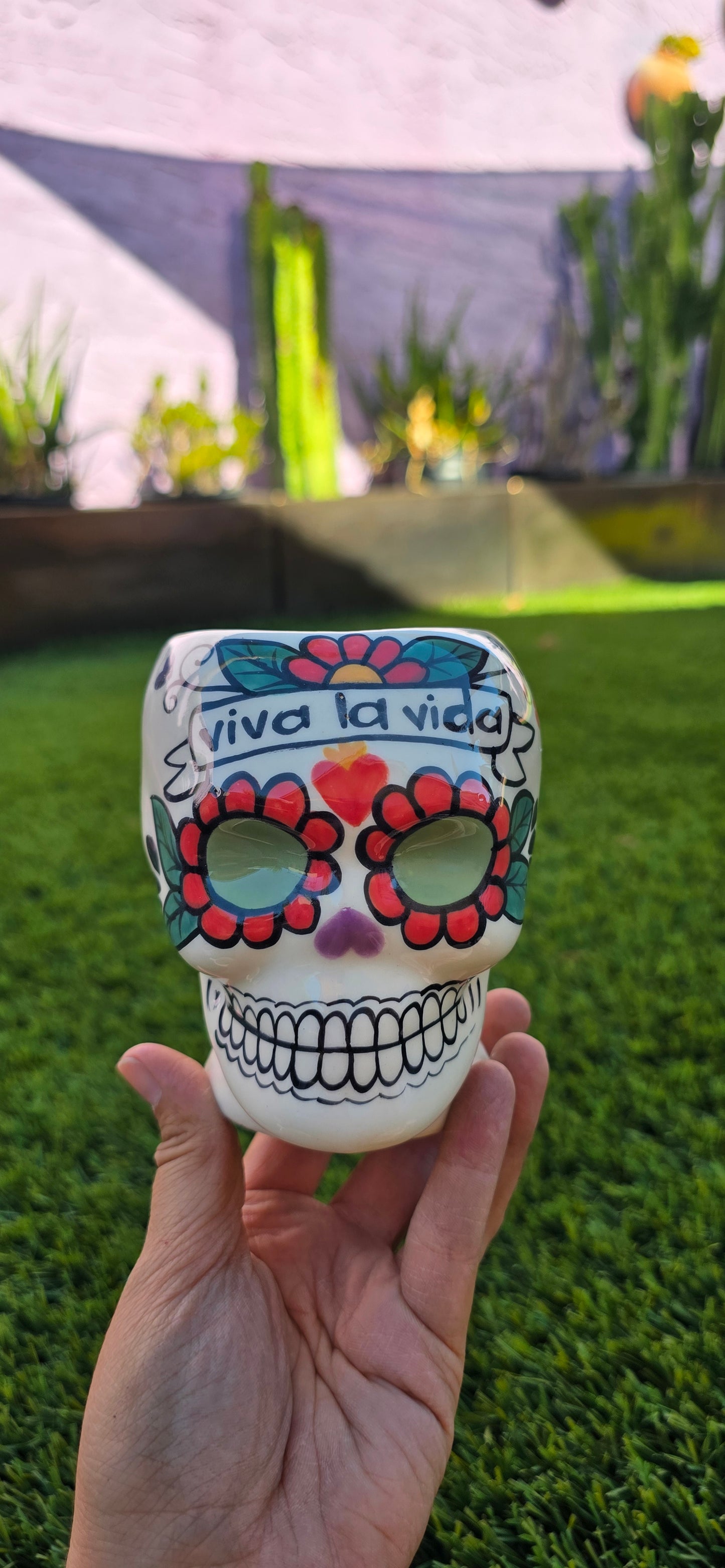 Day of the Dead Skull Ceramic Mug