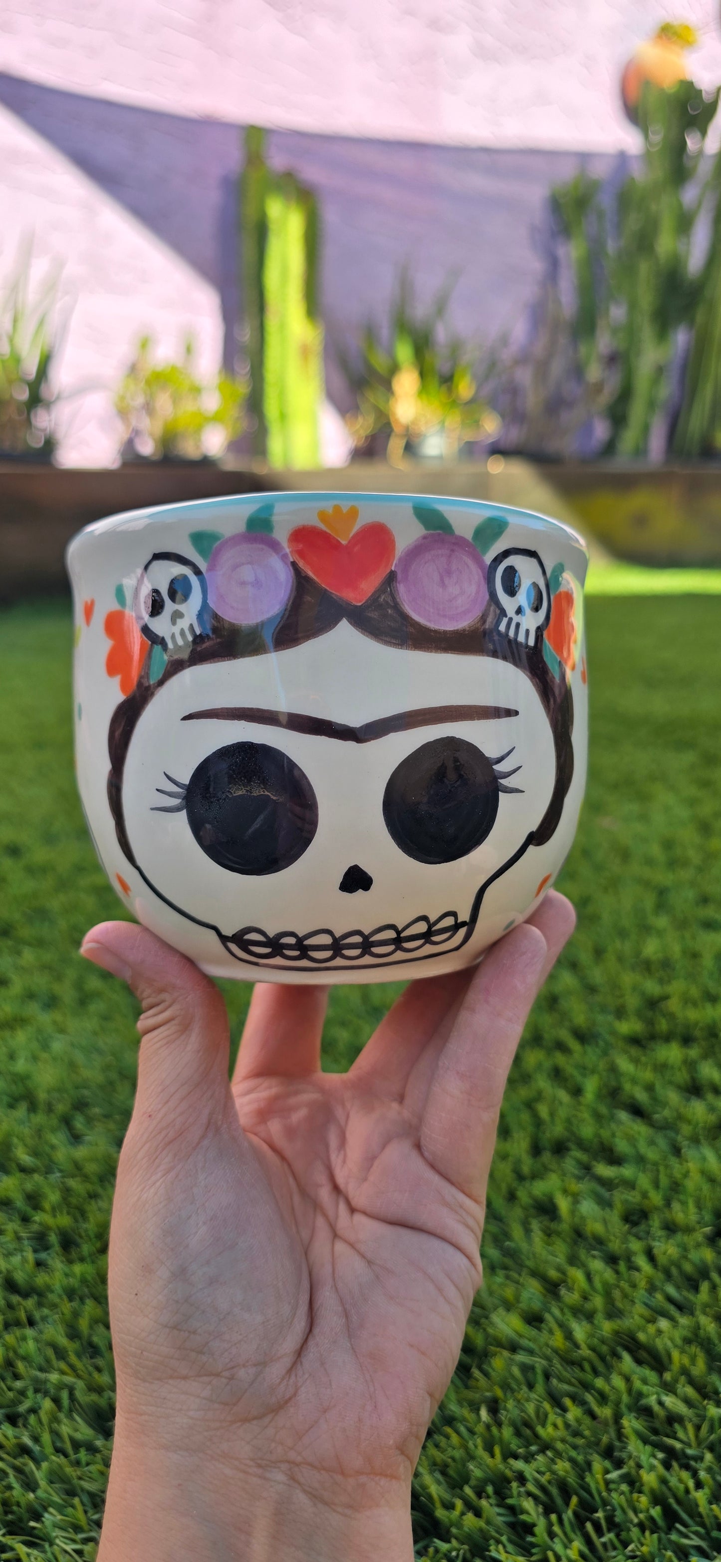 Day of the Dead Skull Ceramic Mug