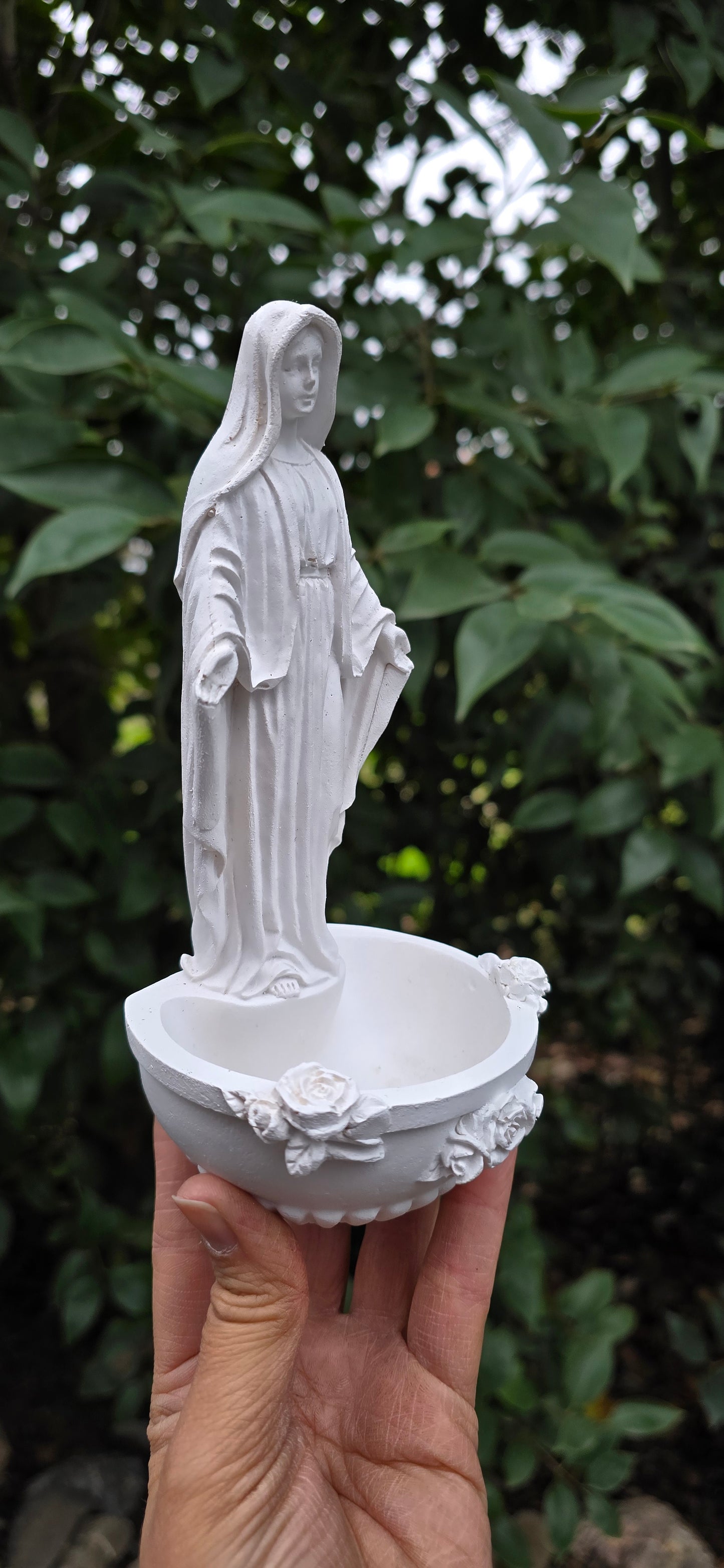 Virgin Mary Statue Planter