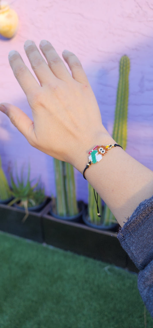 San Juditas beaded bracelet