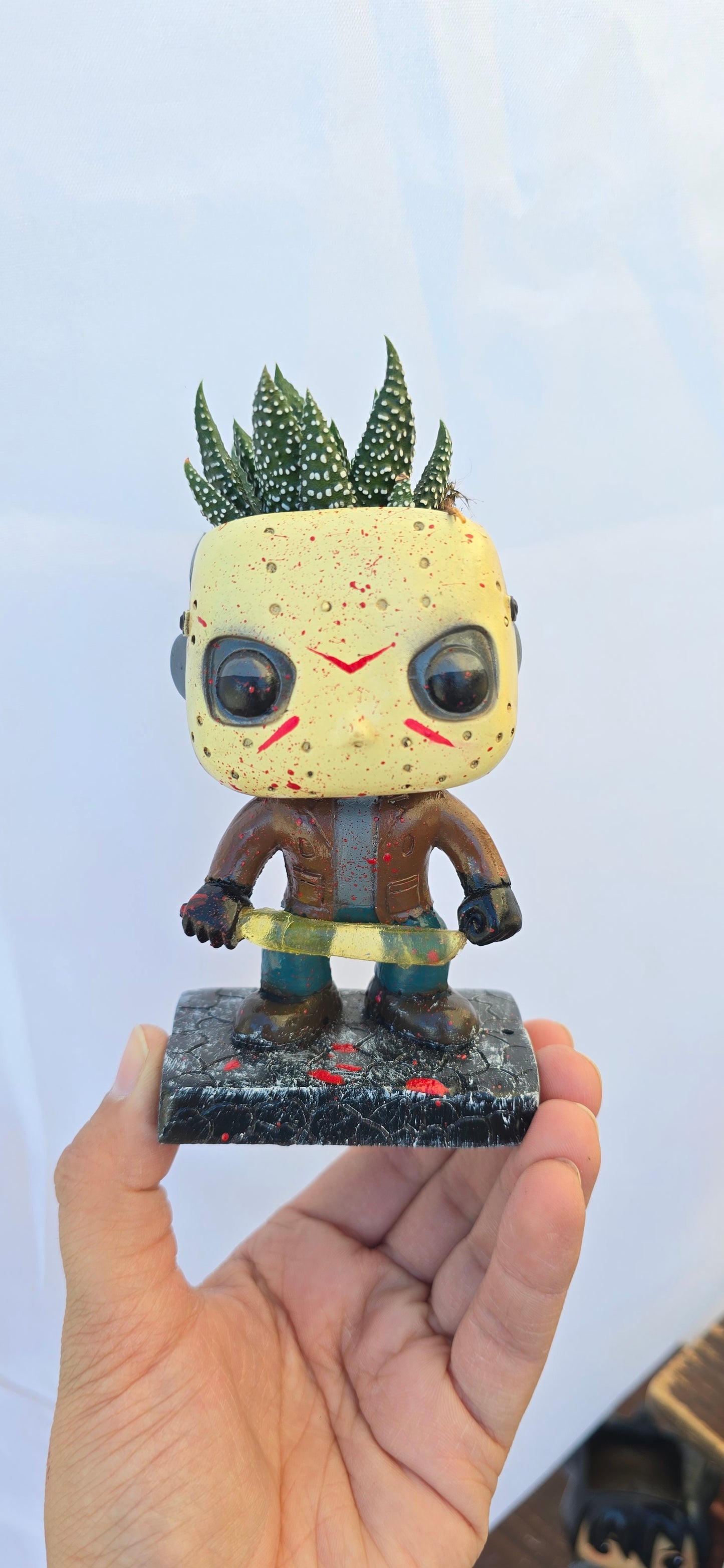 Scary Planters! Jason Chucky Tiffany Coraline Jason Michael Jack Sally  Frankenstein Elizabeth -Funko style DIY PLANTER