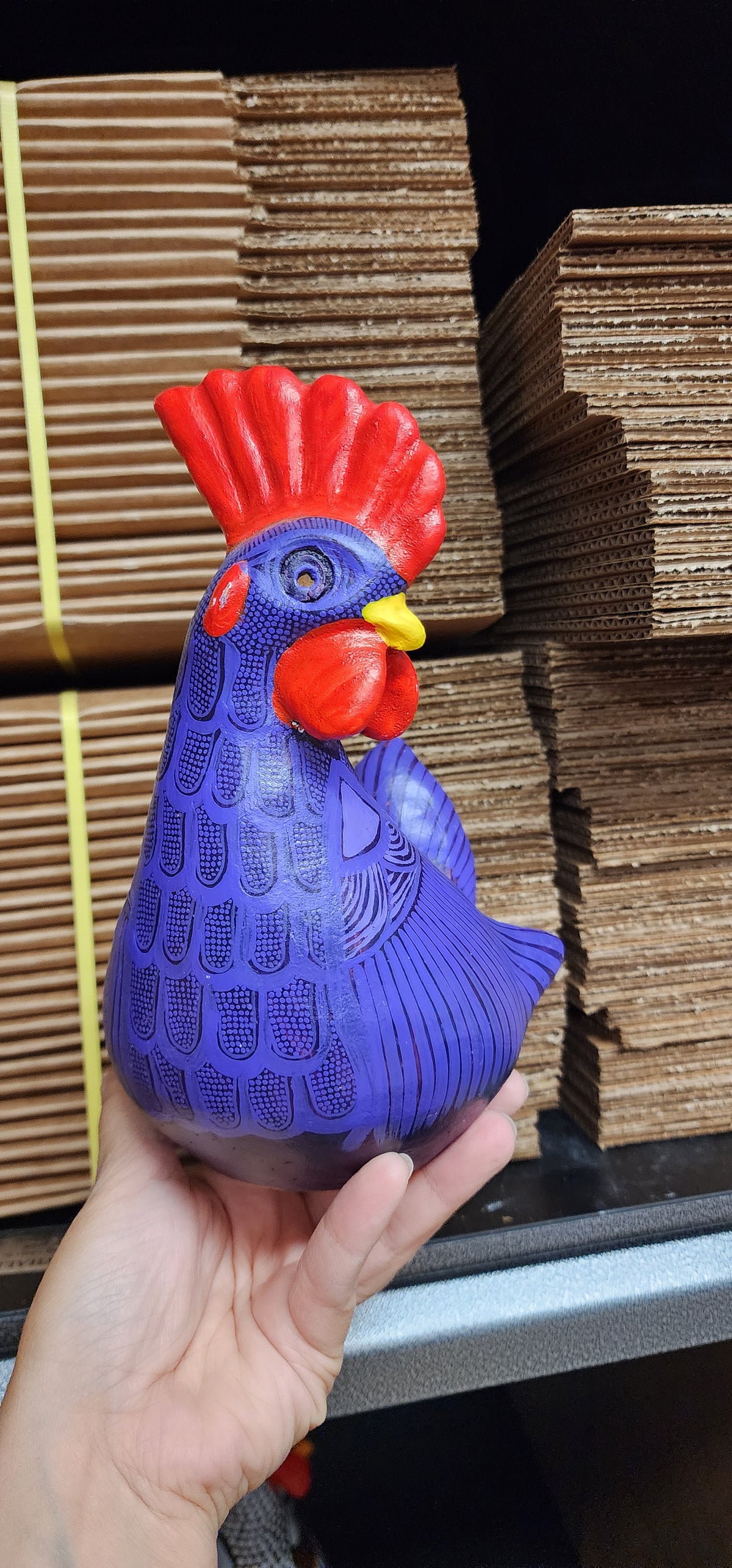 Shippable Rooster/Chicken Planter  11  inch ,8  inches and 4 inches