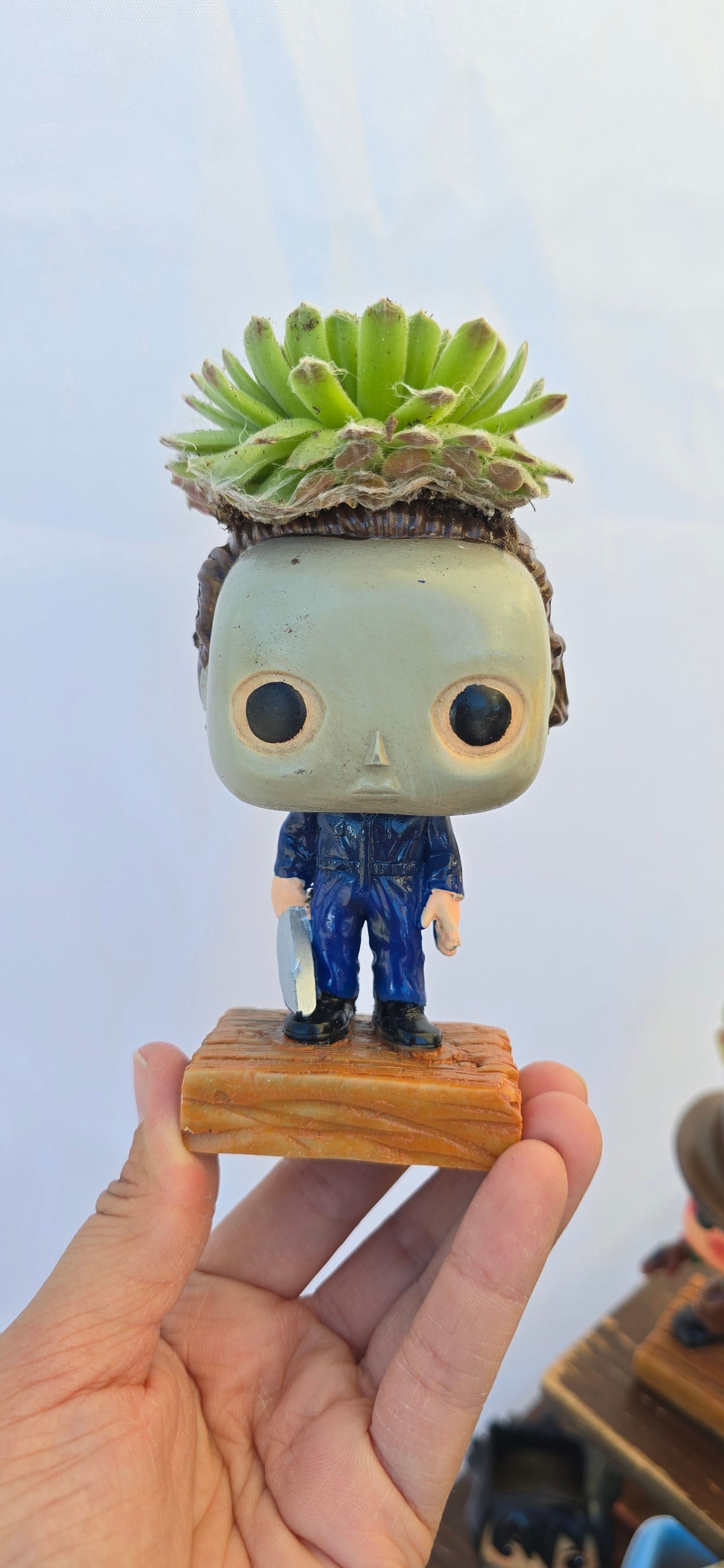 Scary Planters! Jason Chucky Tiffany Coraline Jason Michael Jack Sally  Frankenstein Elizabeth -Funko style DIY PLANTER