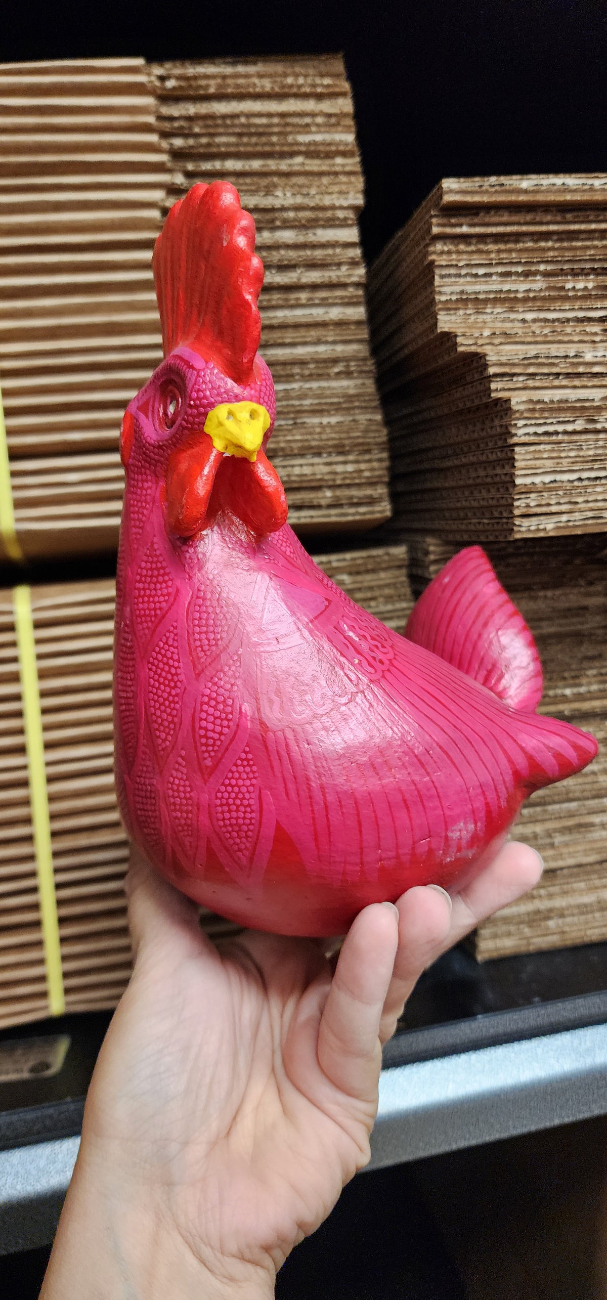 Shippable Rooster/Chicken Planter  11  inch ,8  inches and 4 inches