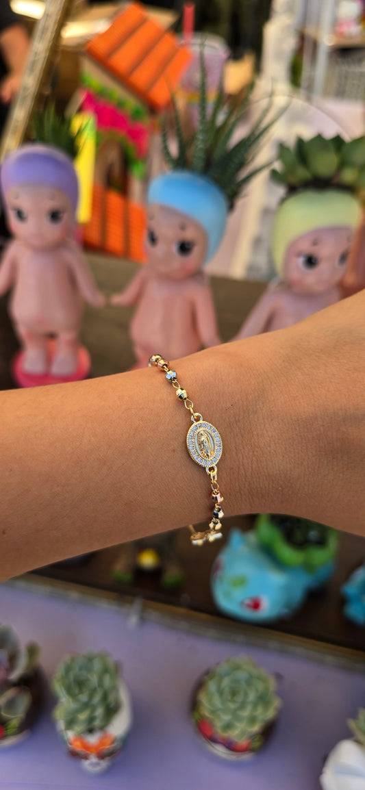 Rosary Gold Plated Bracelet