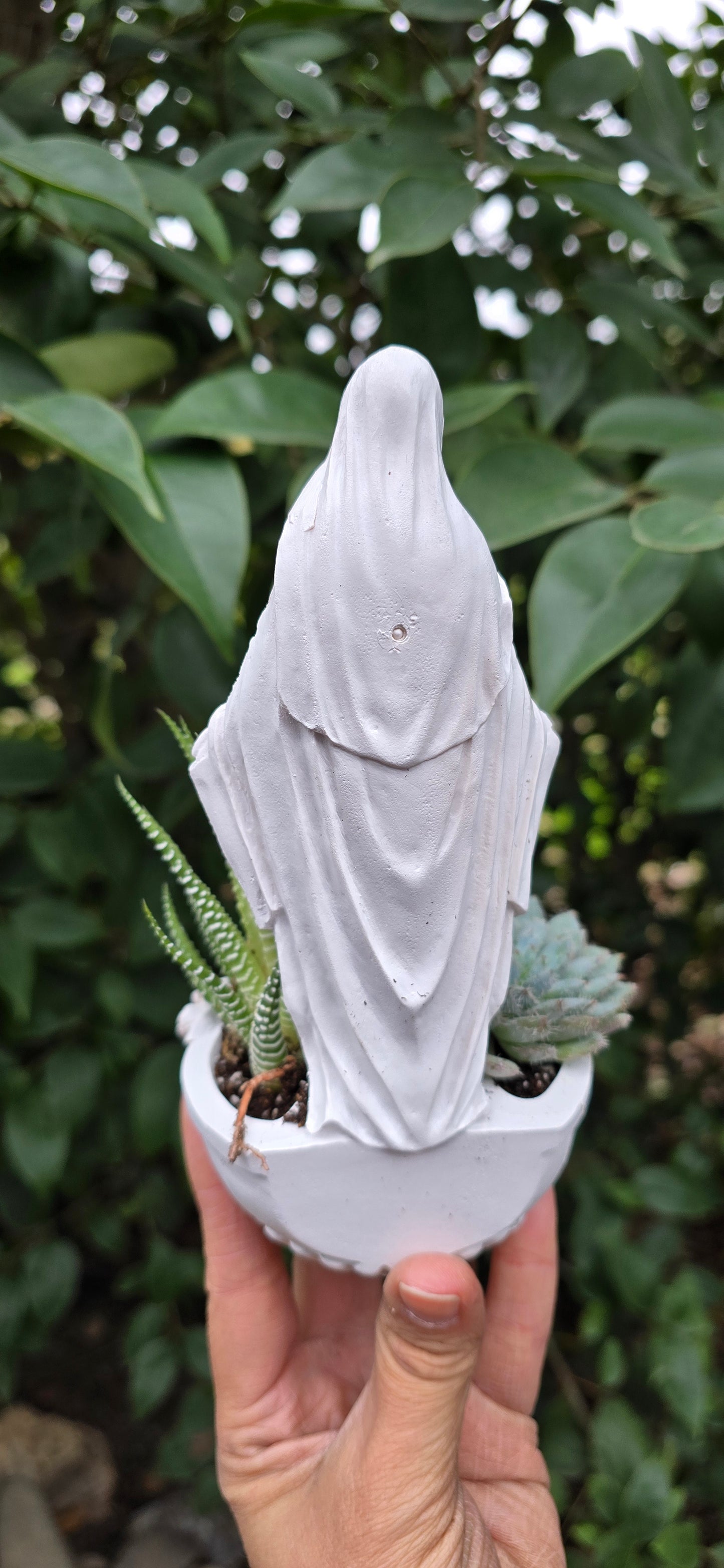 Virgin Mary Statue Planter