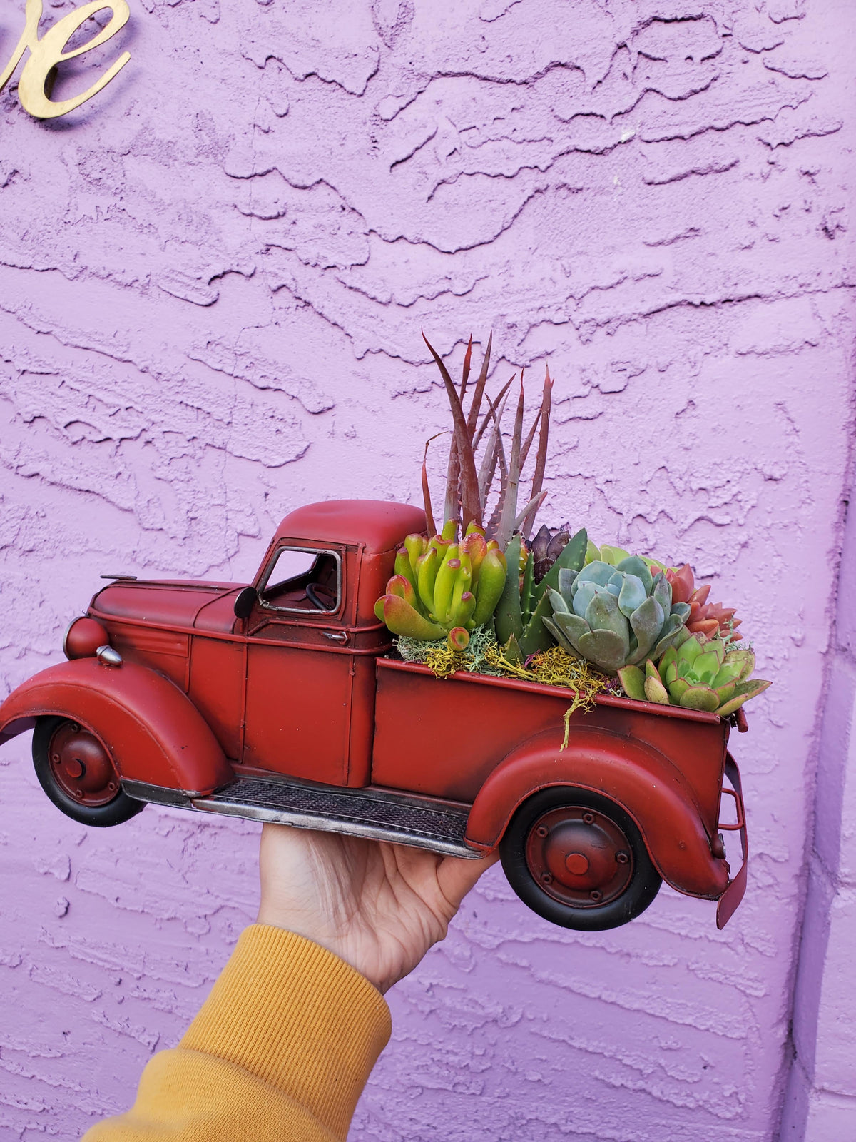 Red Truck DIY planter