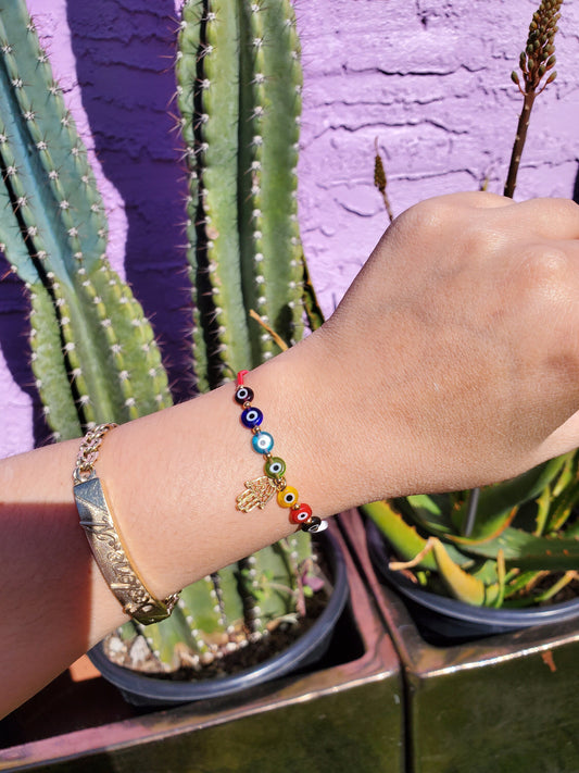 Chakra Evil Eyes Bracelet
