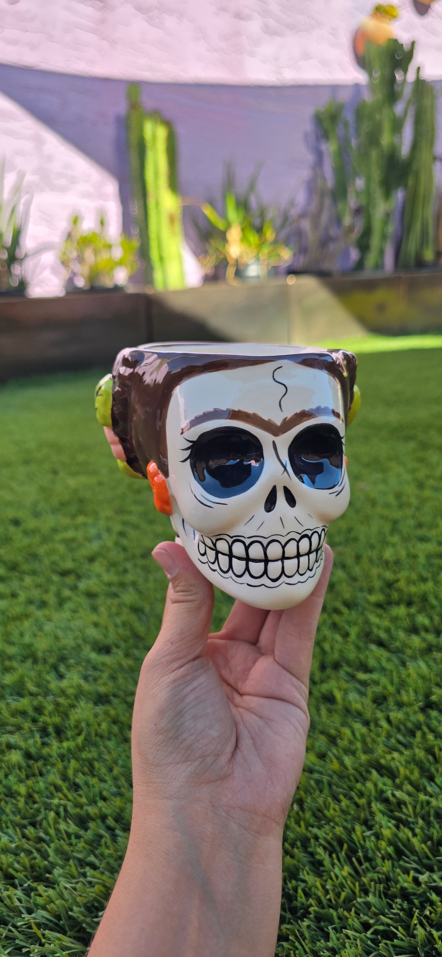 Day of the Dead Skull Ceramic Mug
