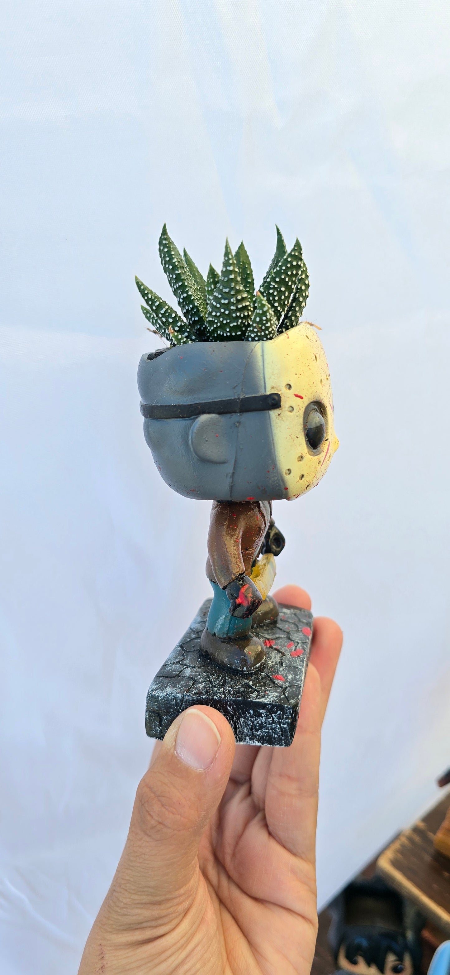 Scary Planters! Jason Chucky Tiffany Coraline Jason Michael Jack Sally  Frankenstein Elizabeth -Funko style DIY PLANTER