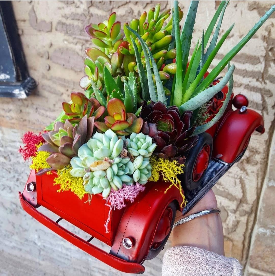 Red Truck DIY planter