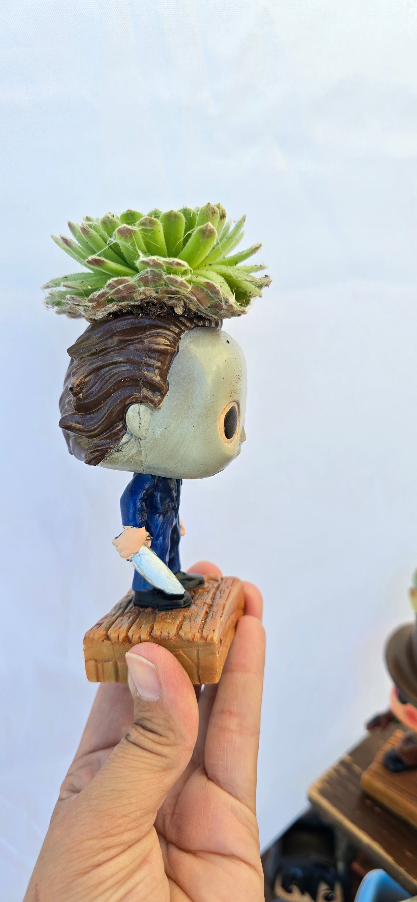 Scary Planters! Jason Chucky Tiffany Coraline Jason Michael Jack Sally  Frankenstein Elizabeth -Funko style DIY PLANTER